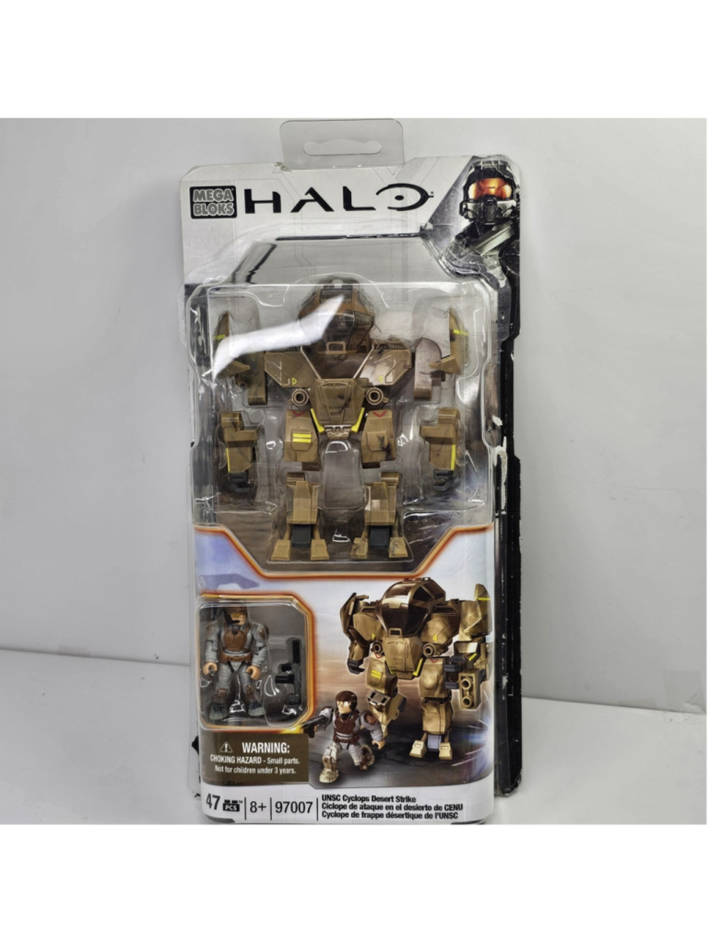 Mega Bloks Halo UNSC Cyclops Desert Strike Construction Set #97007